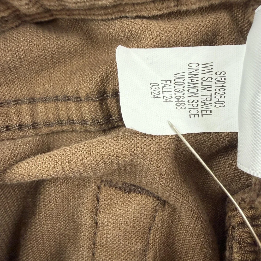 Banana Republic Travel Cord Pants Mens 30x30 Brown Slim Fit Corduroy Chino Y2K